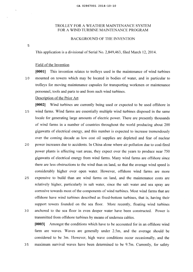 Document de brevet canadien 2867001. Description 20141010. Image 1 de 46